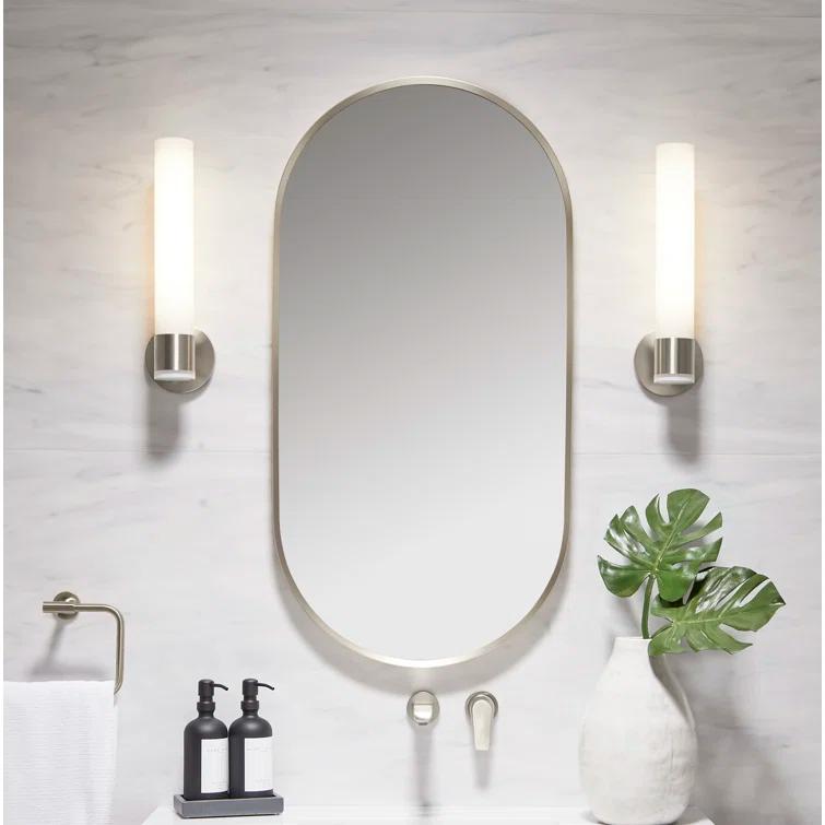 Essential Capsule Wall Mirror, Bathroom/Vanity Mirror with Frame