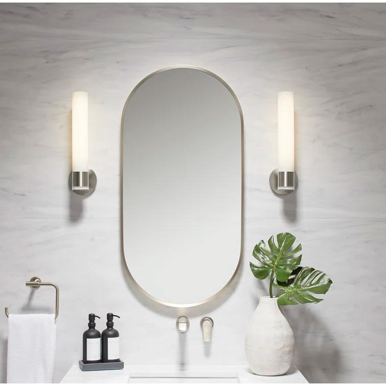 Essential Capsule Wall Mirror, Bathroom/Vanity Mirror with Frame