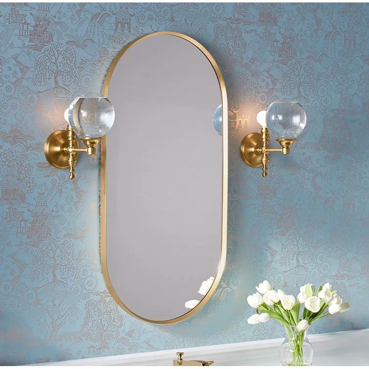 Essential Capsule Wall Mirror, Bathroom/Vanity Mirror with Frame