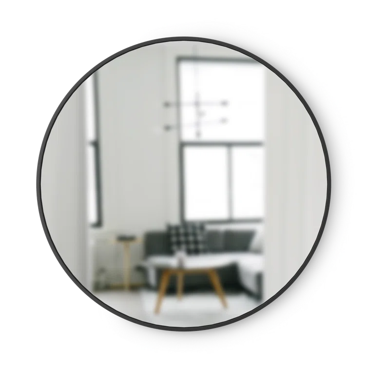 Hub Rubber Round Mirror