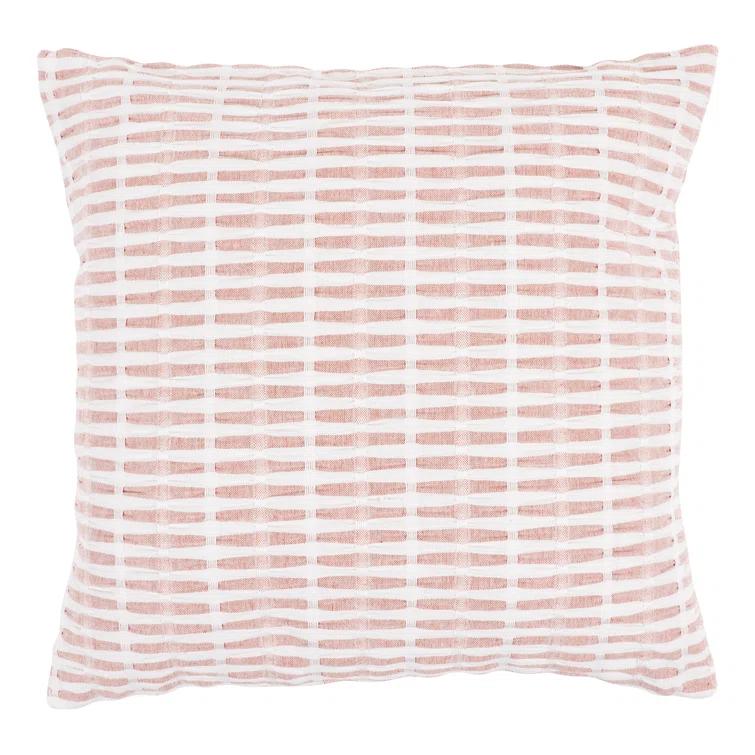 KAF Home Pleated Please Striped Cotton Pillow Cover (Set of 2)