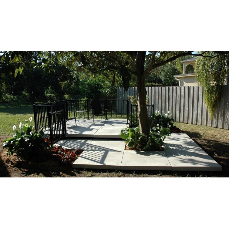 120'' x 120'' Composite Patio Deck Tile Starter Kit