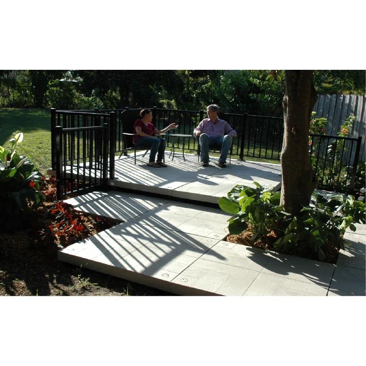 120'' x 120'' Composite Patio Deck Tile Starter Kit