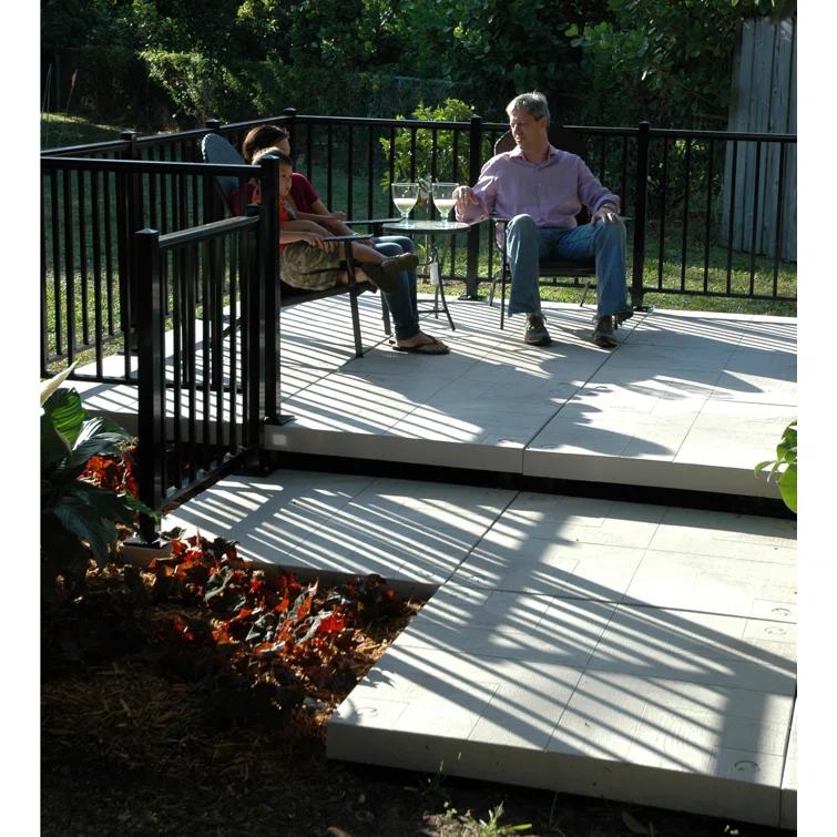 120'' x 120'' Composite Patio Deck Tile Starter Kit