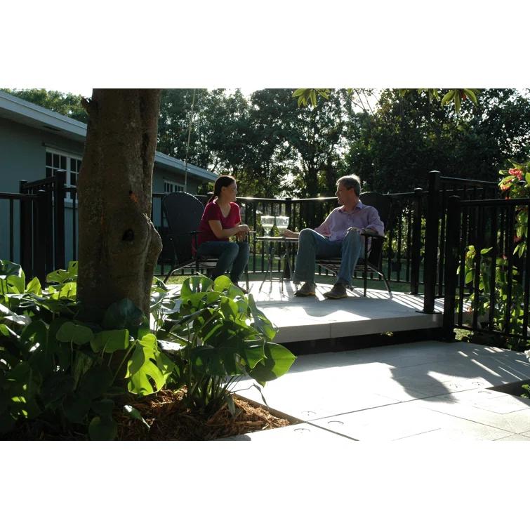 120'' x 120'' Composite Patio Deck Tile Starter Kit