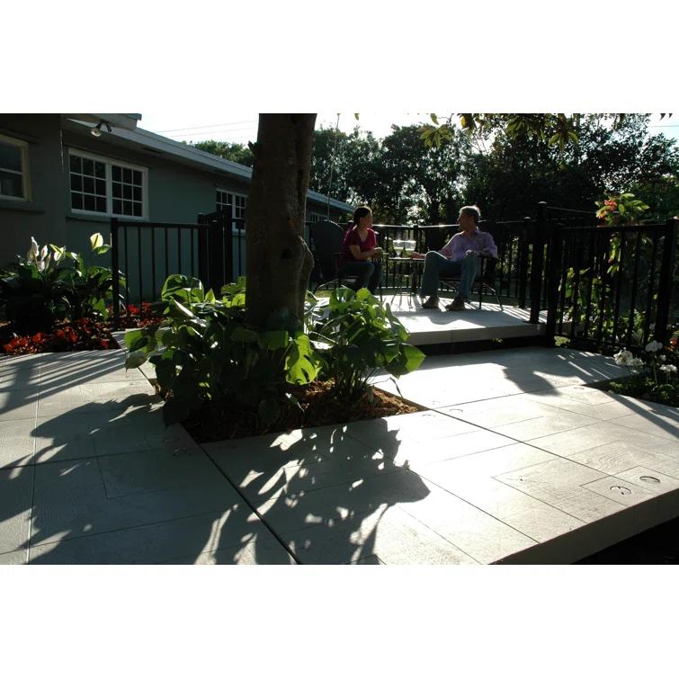 120'' x 120'' Composite Patio Deck Tile Starter Kit