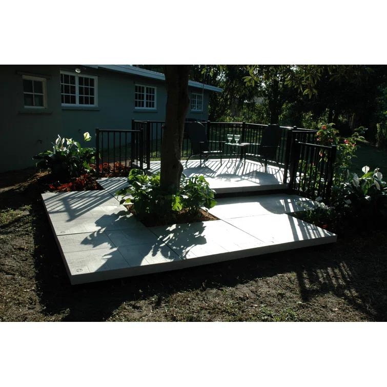 120'' x 120'' Composite Patio Deck Tile Starter Kit