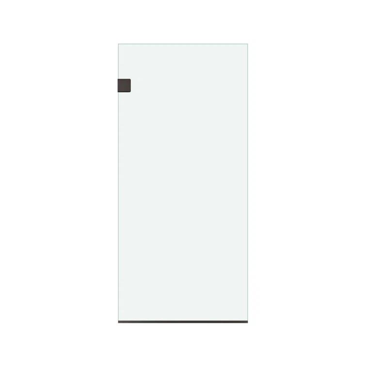 Milan 24" W x 60" H Frameless Fixed Glass Panel