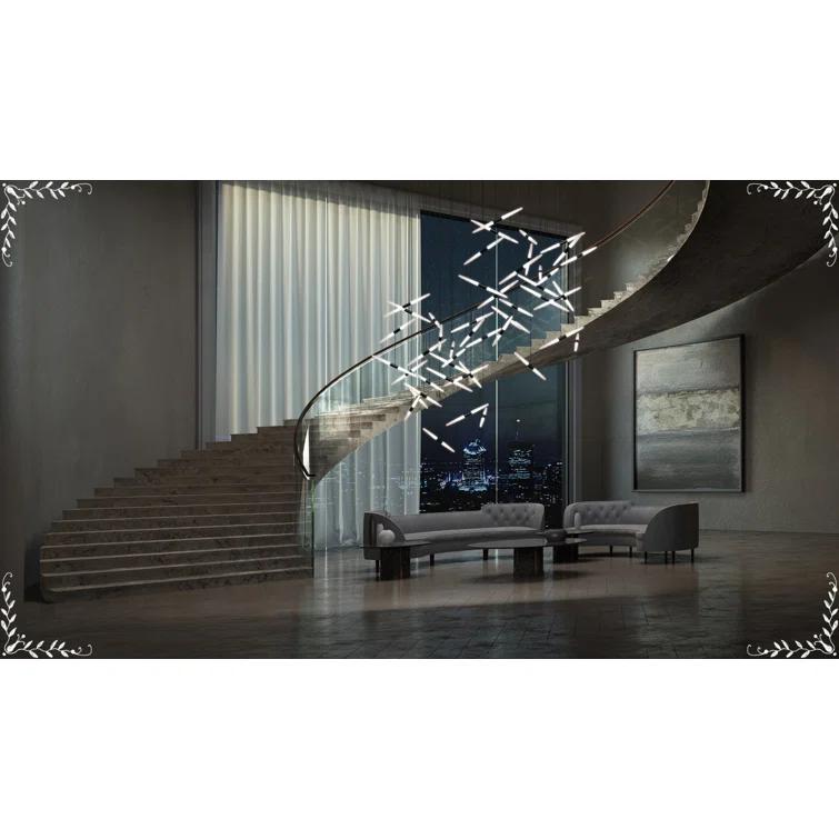 Ballet 13 - Light Dimmable LED Geometric Chandelier