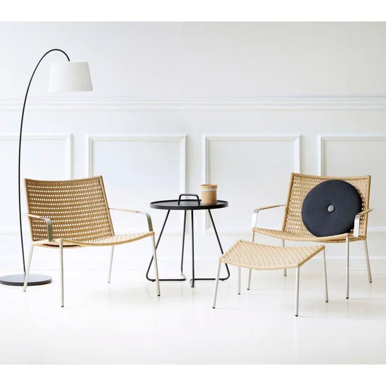 On-the-Move Round Metal Outdoor Side Table