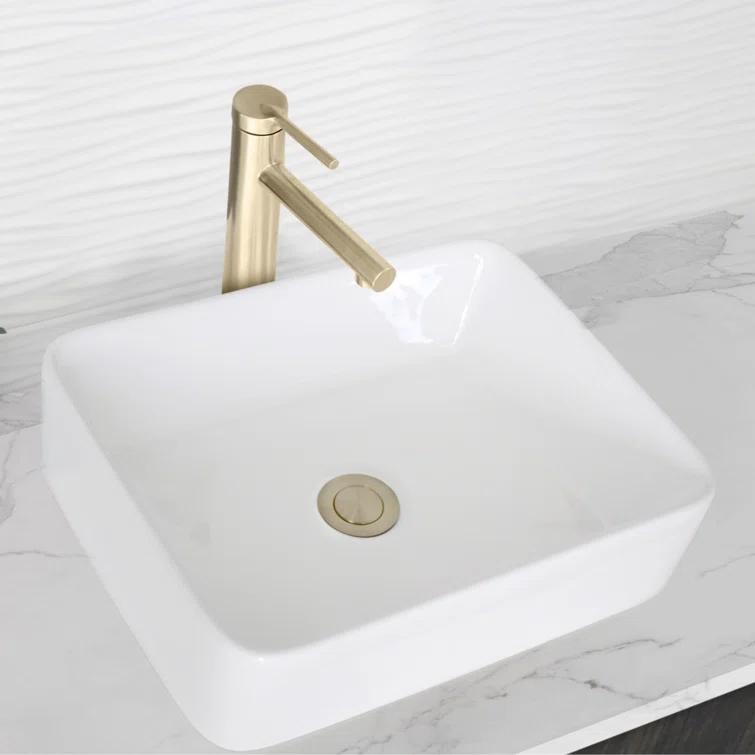 Stylish Aura Carol One-Handle Vessel Bathroom Faucet