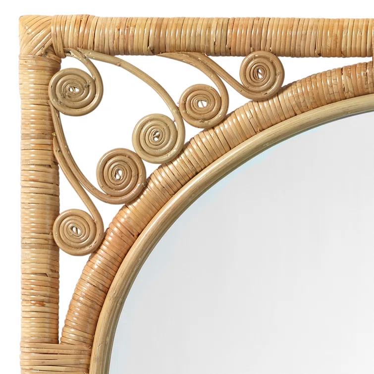 Primrose Rattan Flat Wall Mirror