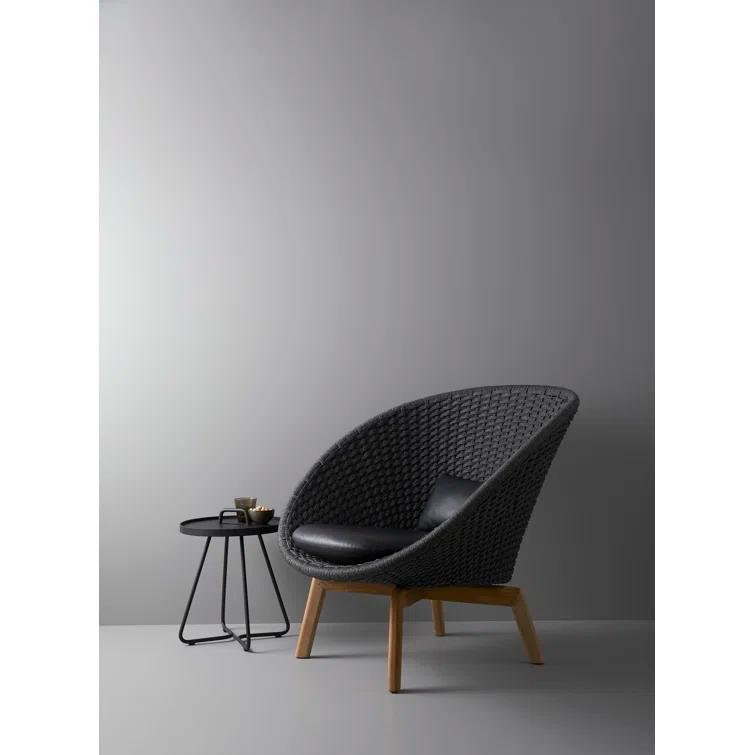 On-the-Move Round Metal Outdoor Side Table