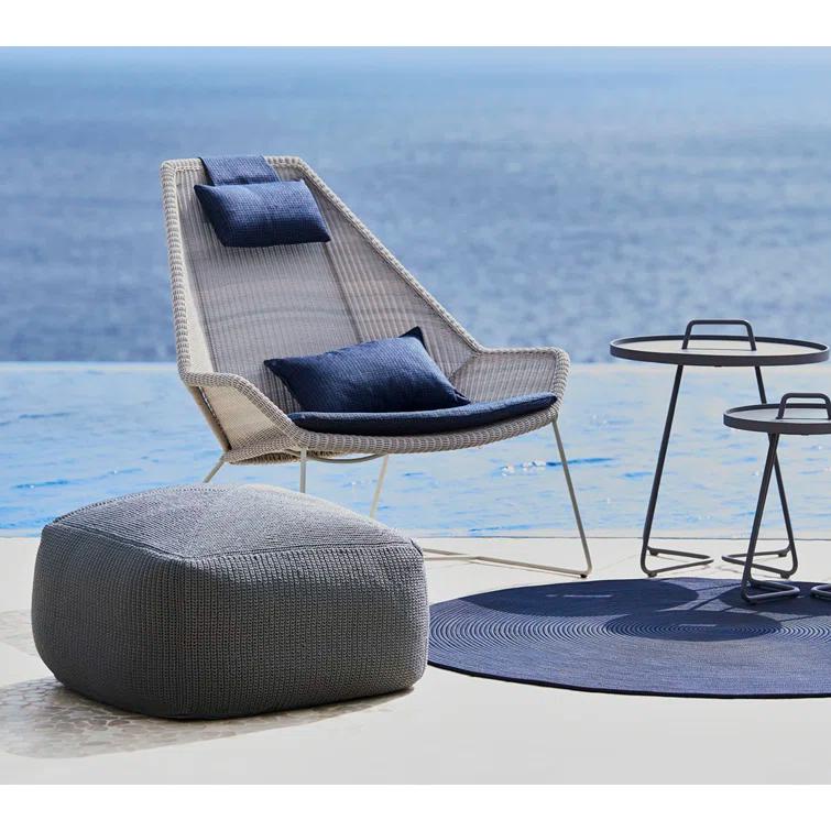 On-the-Move Round Metal Outdoor Side Table