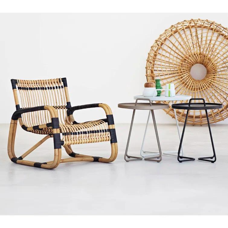 On-the-Move Round Metal Outdoor Side Table