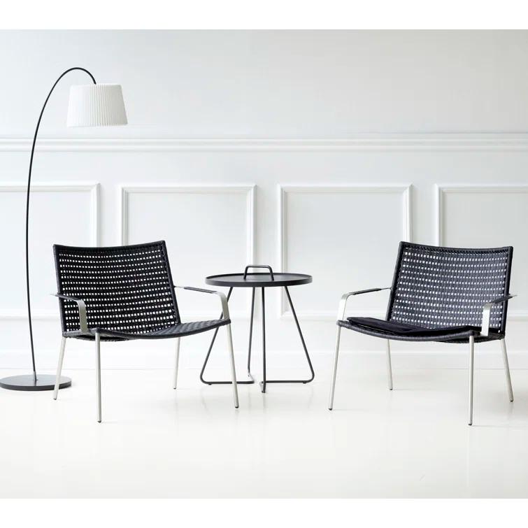 On-the-Move Round Metal Outdoor Side Table