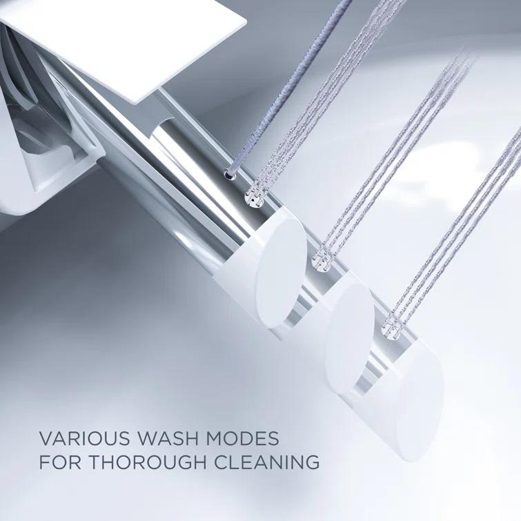 Bio Bidet by BEMIS Discovery DLX Smart Bidet Toilet, Tankless, Auto Open and Close with Kick Flush, Self Cleaning Discovery DLX