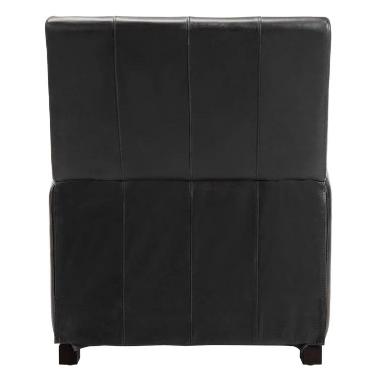 Buddy Leather Recliner - Black - Safavieh