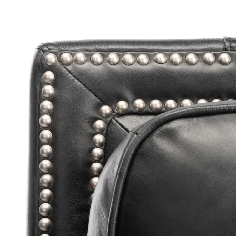 Buddy Leather Recliner - Black - Safavieh