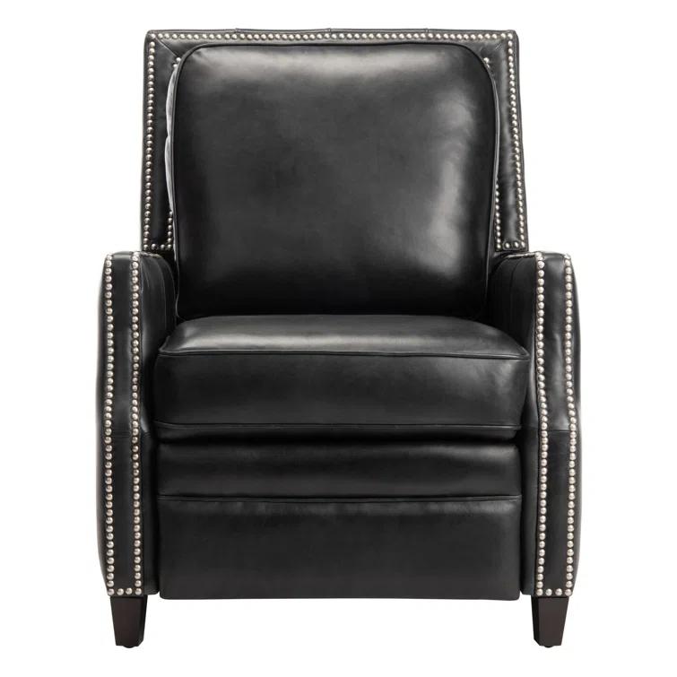 Buddy Leather Recliner - Black - Safavieh