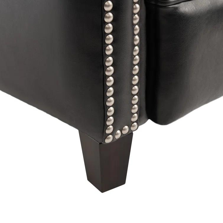 Buddy Leather Recliner - Black - Safavieh