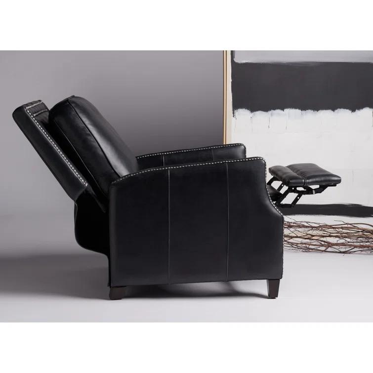 Buddy Leather Recliner - Black - Safavieh