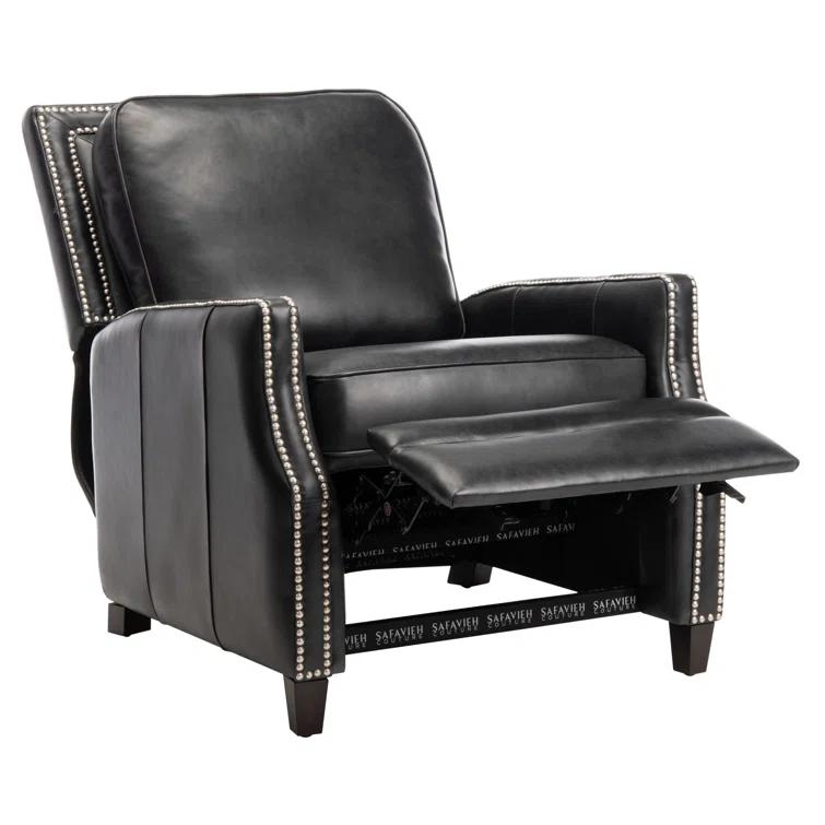 Buddy Leather Recliner - Black - Safavieh