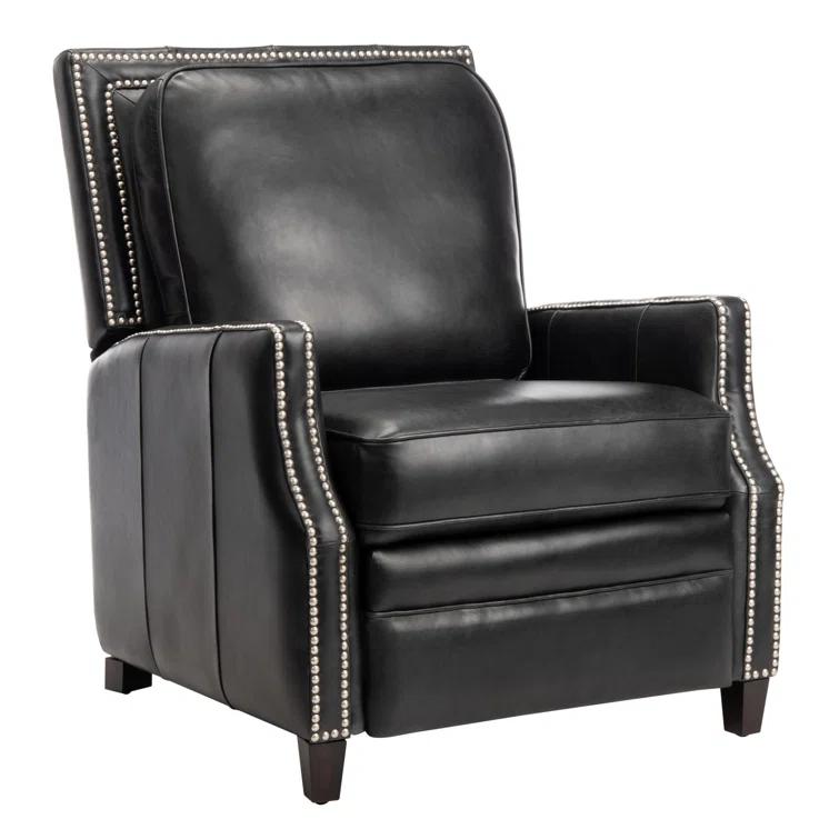 Buddy Leather Recliner - Black - Safavieh