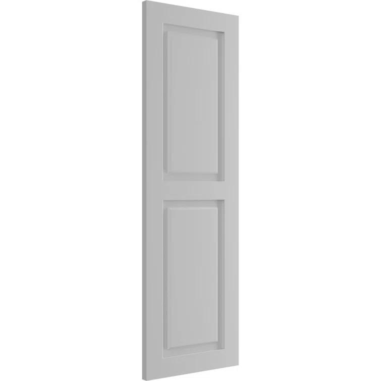 True Fit PVC Two Equal Raised Panel Shutters