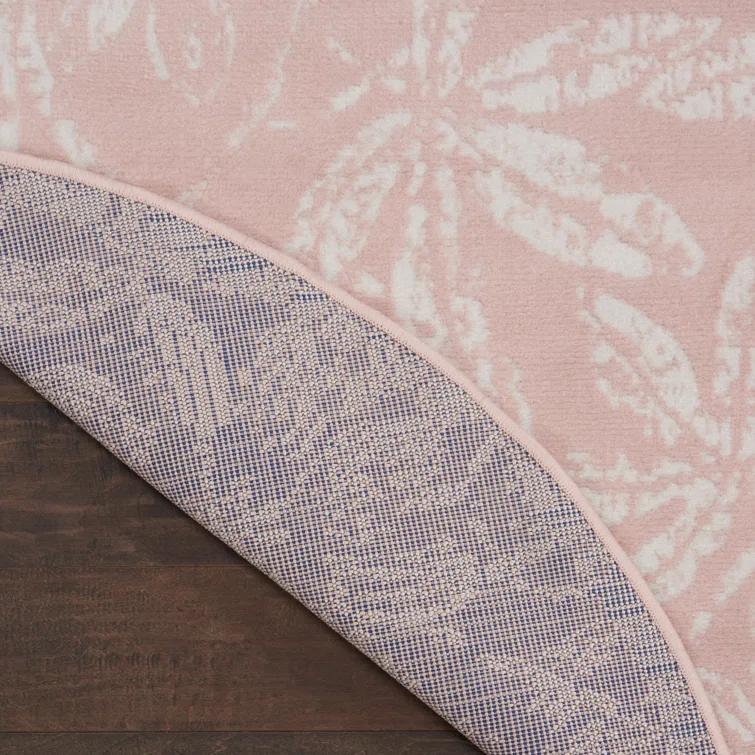 Whigham Floral Pink/White Area Rug