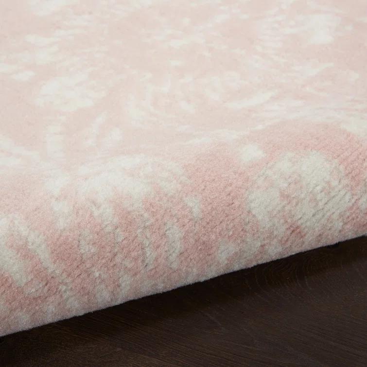 Whigham Floral Pink/White Area Rug