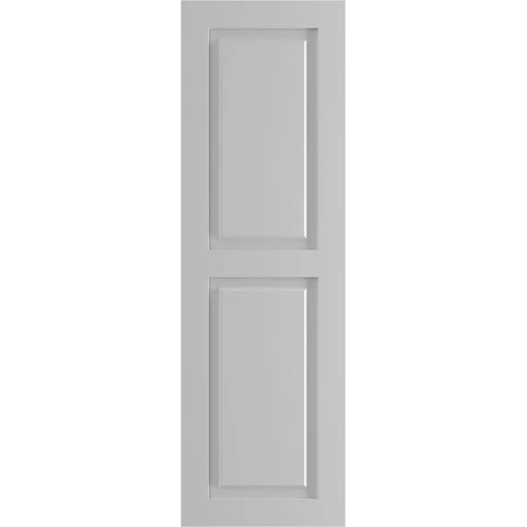 True Fit PVC Two Equal Raised Panel Shutters