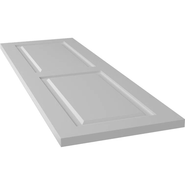 True Fit PVC Two Equal Raised Panel Shutters