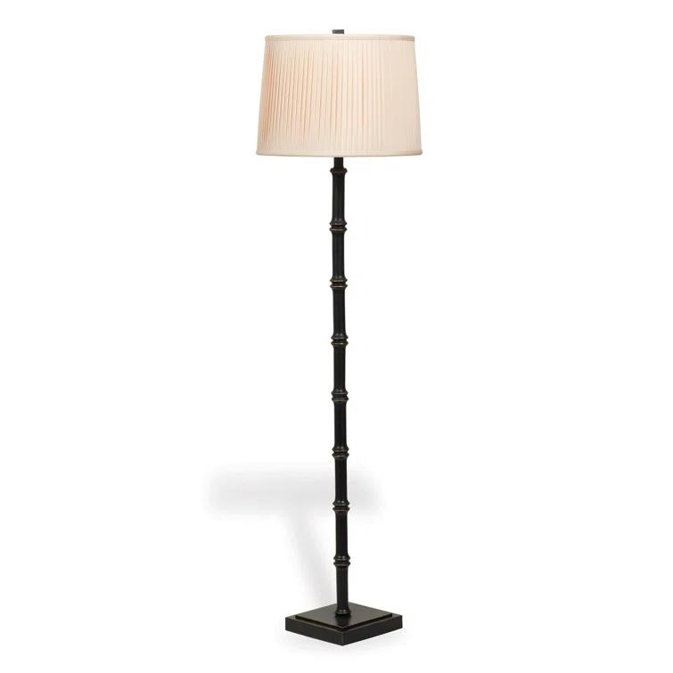 Port 68 Lauderdale 63'' Black Crackle Traditional Floor Lamp