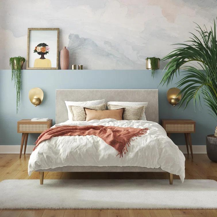 Daphne Upholstered Platform Bed