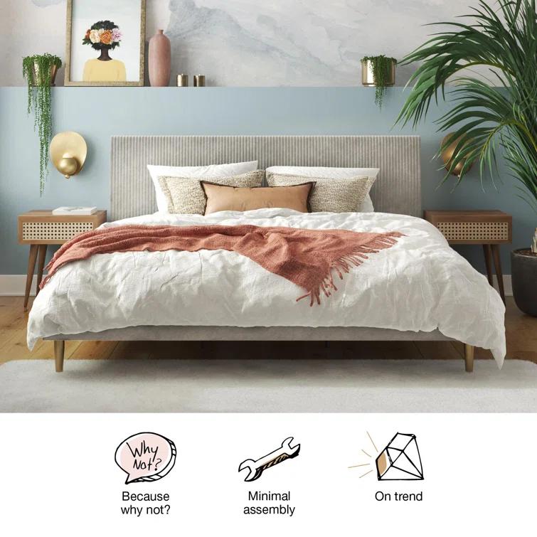 Daphne Upholstered Platform Bed