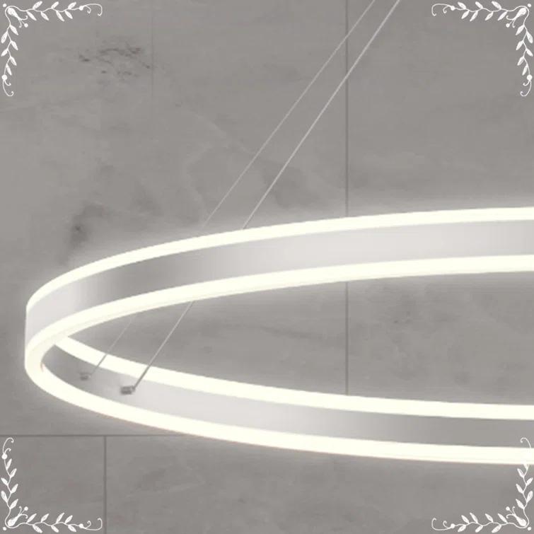 Double Corona 2 - Light Dimmable LED Wagon Wheel Chandelier