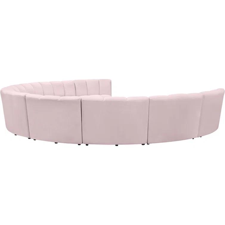 Edinger 9 - Piece Velvet Sectional