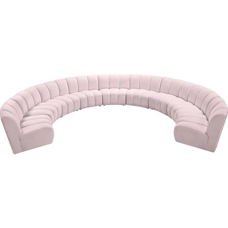 Edinger 9 - Piece Velvet Sectional