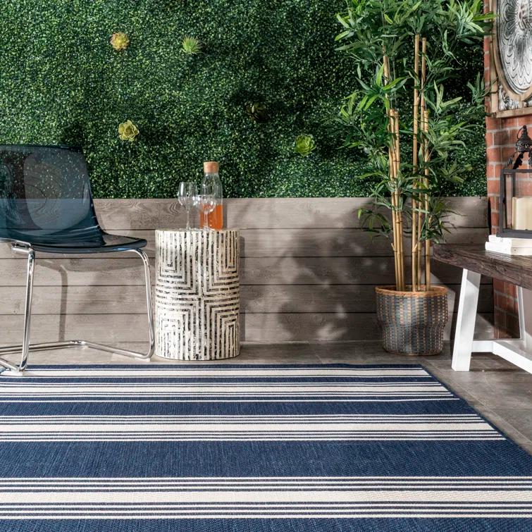 Romy Striped Indoor/Outdoor Area Rug