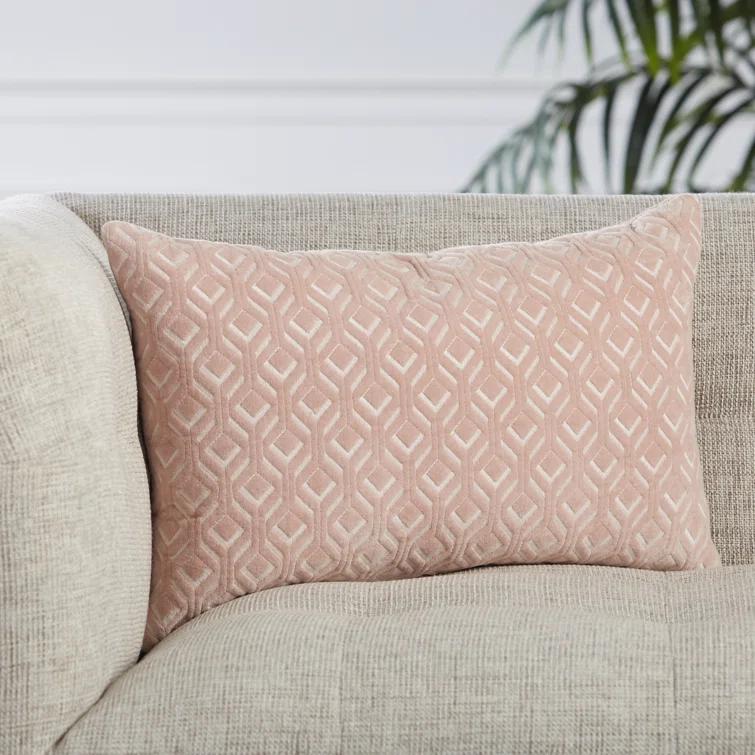Ryans Embroidered Cotton Lumbar Throw Pillow