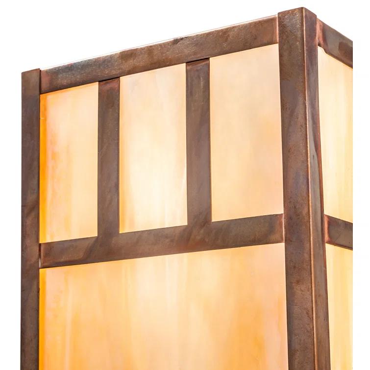 Vintage Copper 2-Light Bronze Dimmable Glass Sconce