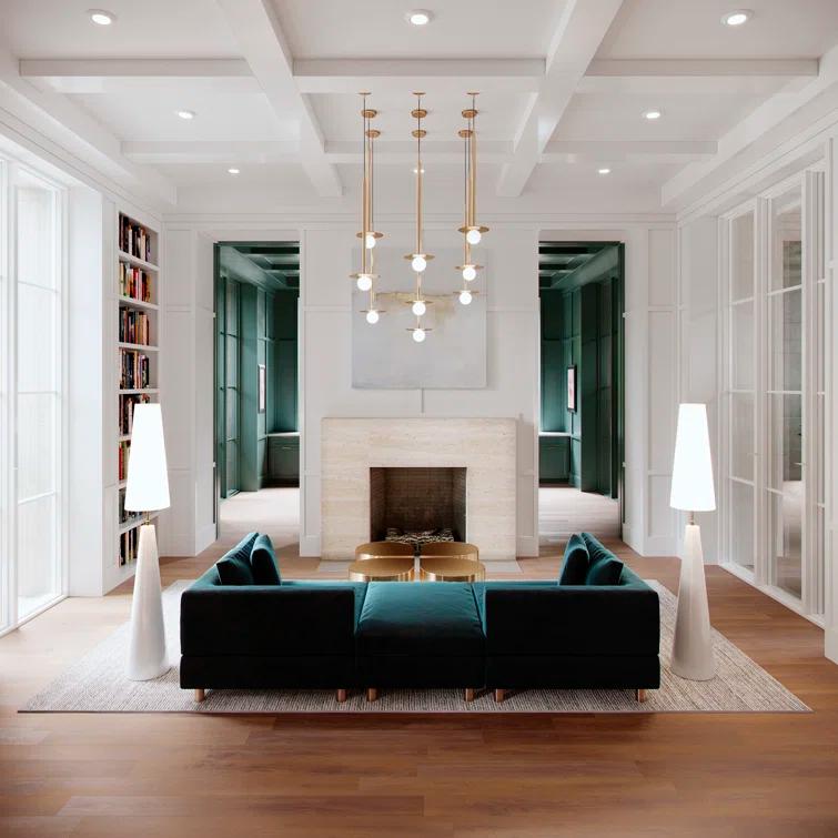 Nodes Pendant Light by Kelly Wearstler - Burnished Brass / 30"H
