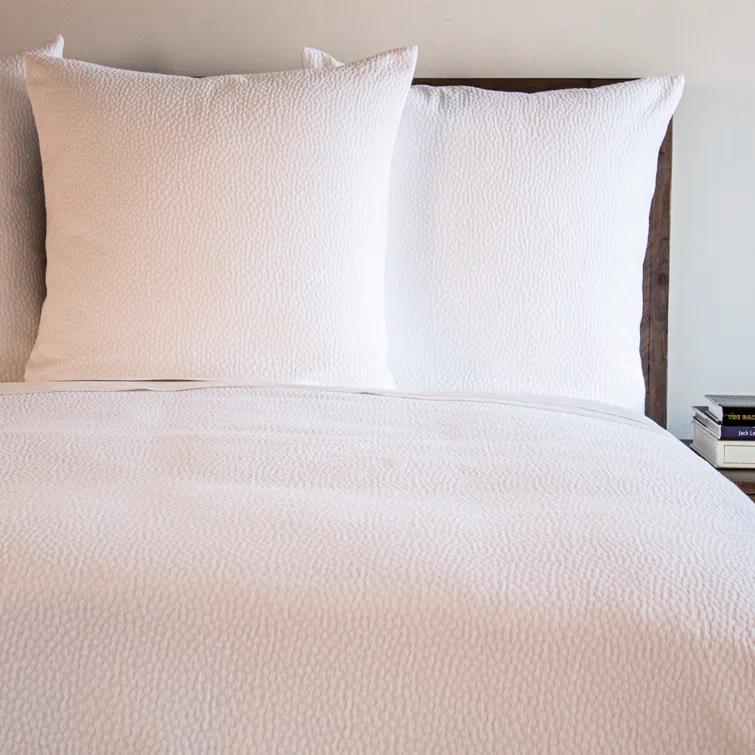 Bubble Matelasse Modern & Contemporary Cotton Geometric Shapes Coverlet Set