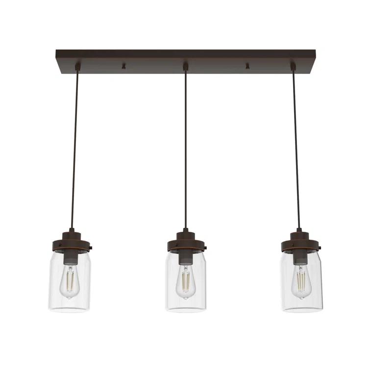 Devon Park 3 - Light Kitchen Island Linear Pendant