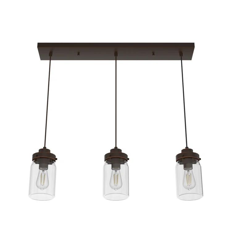 Devon Park 3 - Light Kitchen Island Linear Pendant