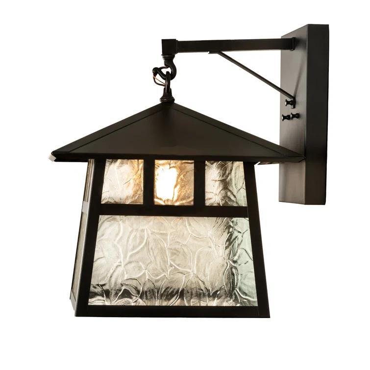 Meyda Lighting Double Bar Mission Solid Brass Armed Sconce