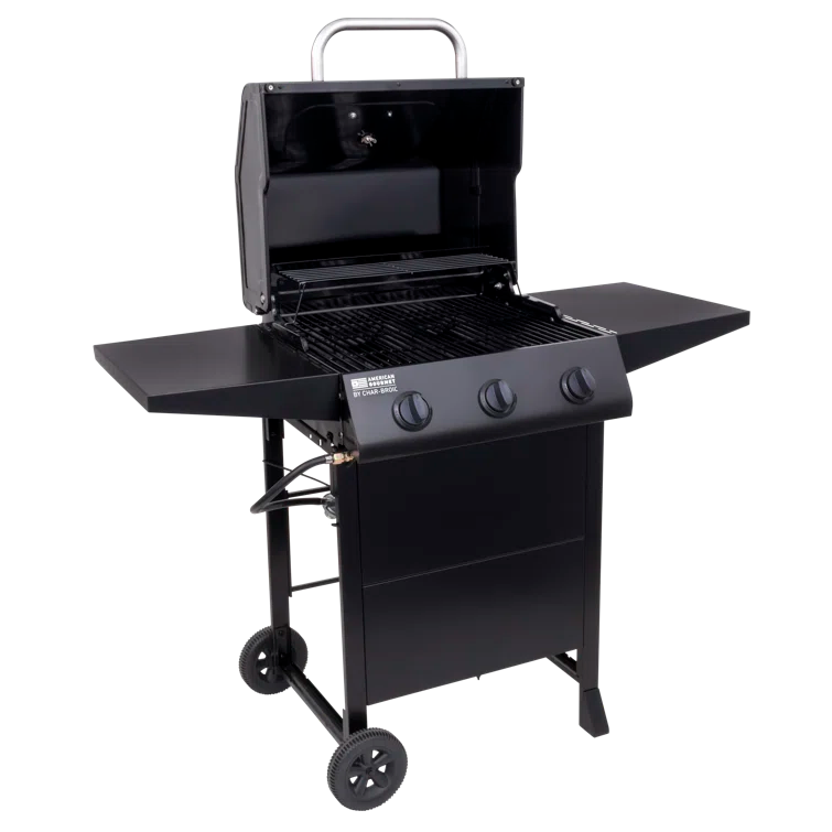 Charbroil American Gourmet 3-Burner Propane Gas Grill Cart