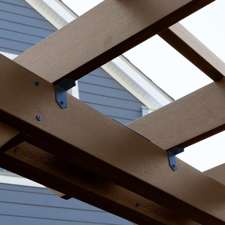 Highwood 12ft x 12ft Bodhi Lawn and Patio Pergola with Two Highwood 4ft Lehigh Swing