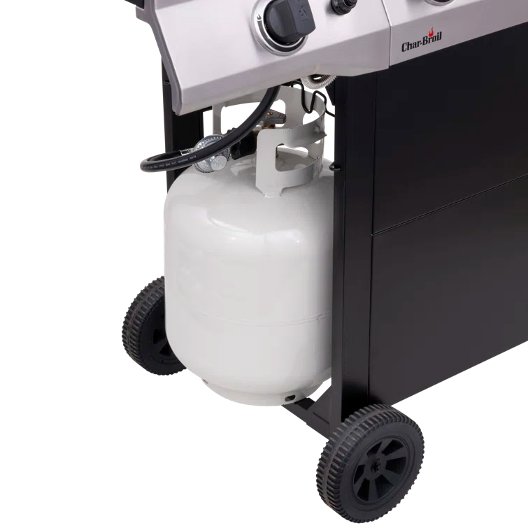 Charbroil Performance Series 4-Burner Propane Gas Grill Cart with Side Burner